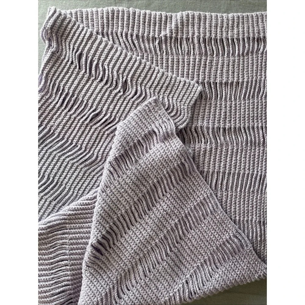Hand Crocheted BABY BLANKET 42x36